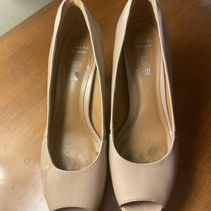 Women's Clarks Open Toe Heels